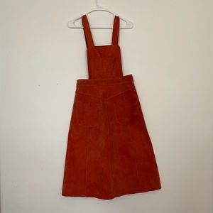 Suede Free People Bib Dress